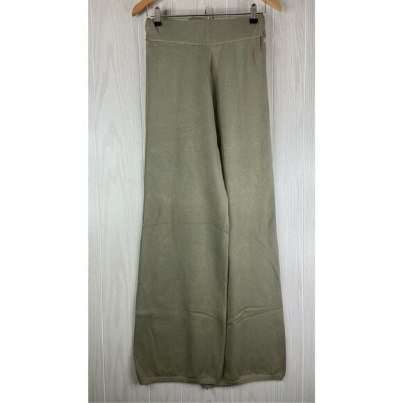 FORE Women's Green Belted No Pocket High Waist Wide Leg Sweater Pants Size L - Picture 2 of 5